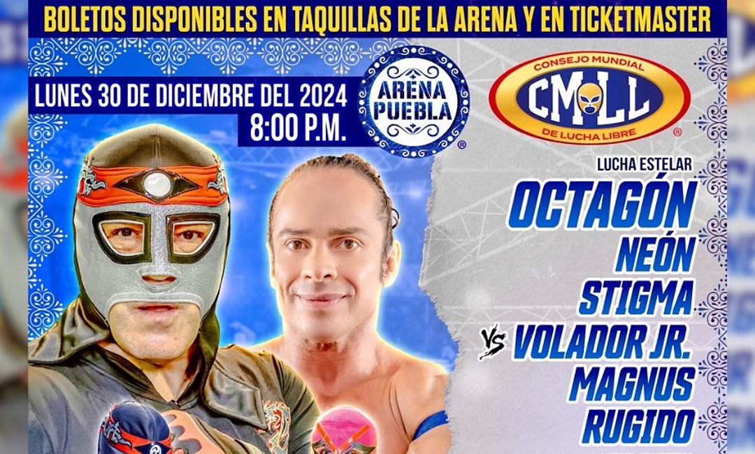 Cartelera Arena Puebla: HOY lunes 30 de diciembre