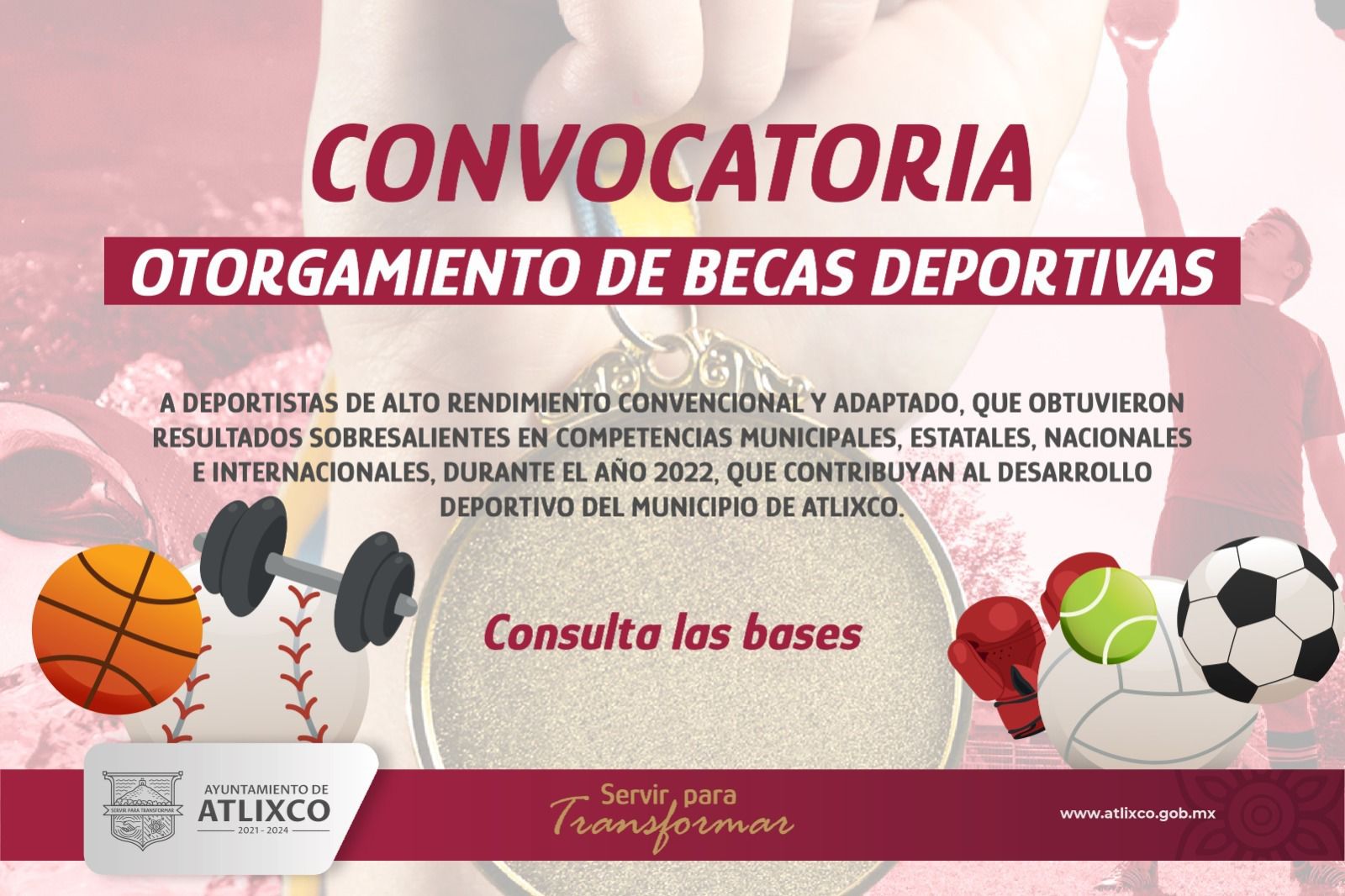 Lanzan convocatoria para otorgamiento de becas deportivas en Atlixco