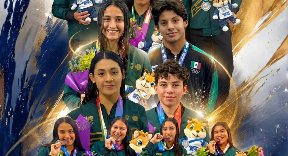 Natación dio a Puebla 17 medallas en Olimpiada Nacional 2026