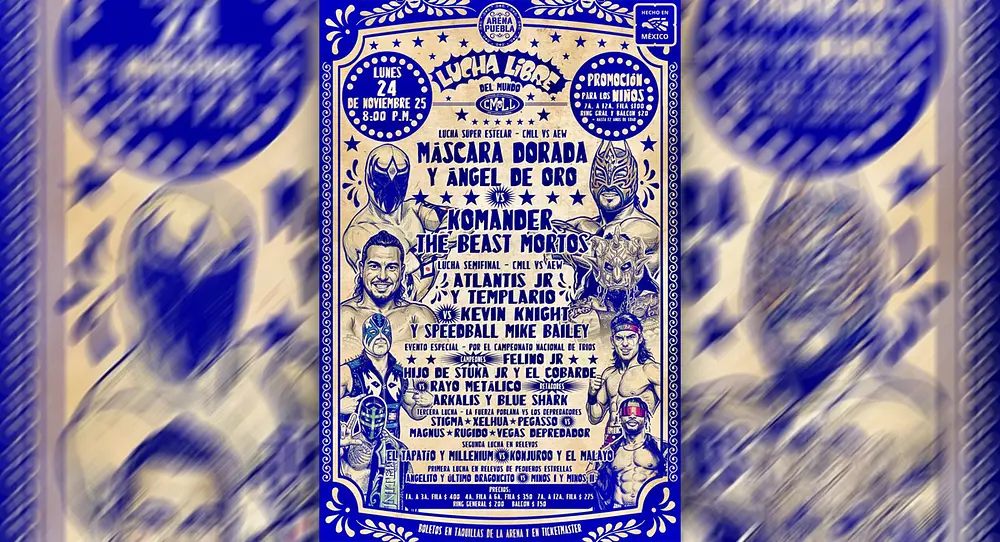 Cartelera Arena Puebla: HOY lunes 24 de Noviembre