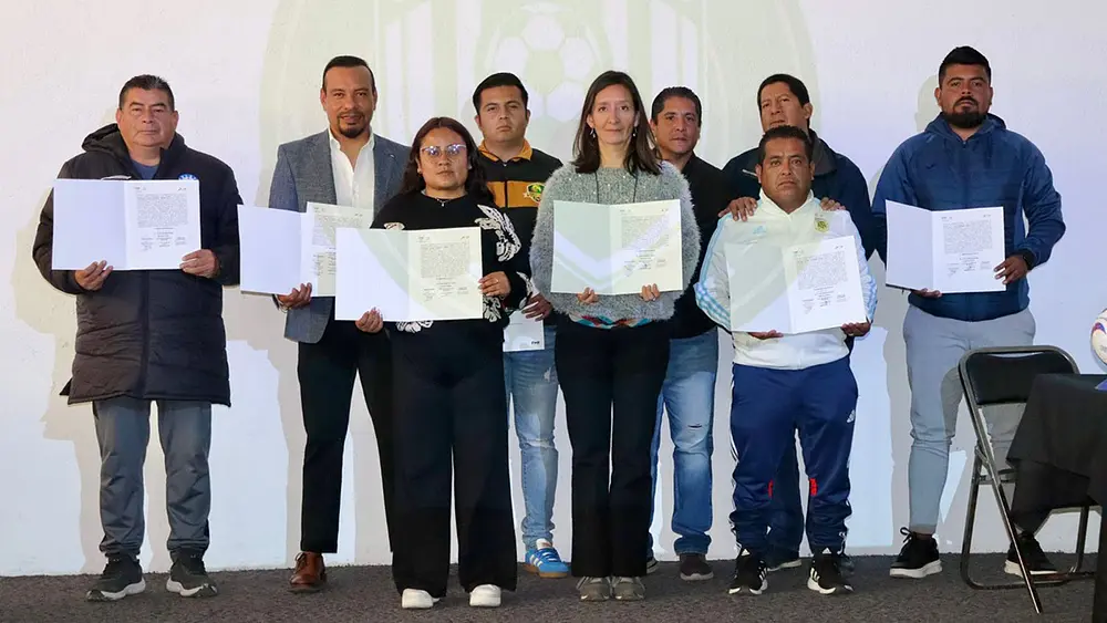 SNF firma convenio con clubes de la Legión Poblana TDP