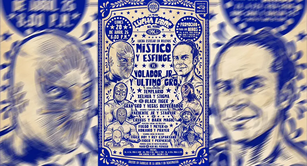 Místico y Volador Jr. vuelven a la Arena Puebla: cartelera HOY lunes 20 abril