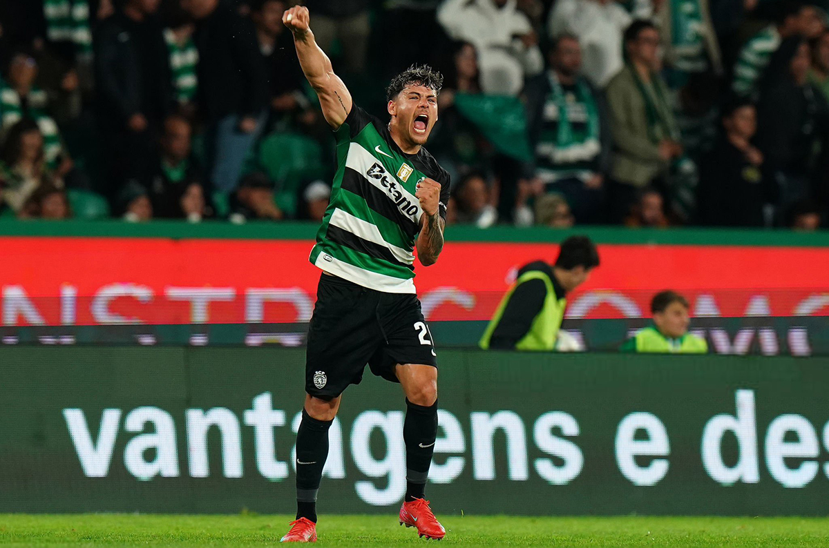 Maxi Araújo, campeón en Portugal con Sporting de Lisboa