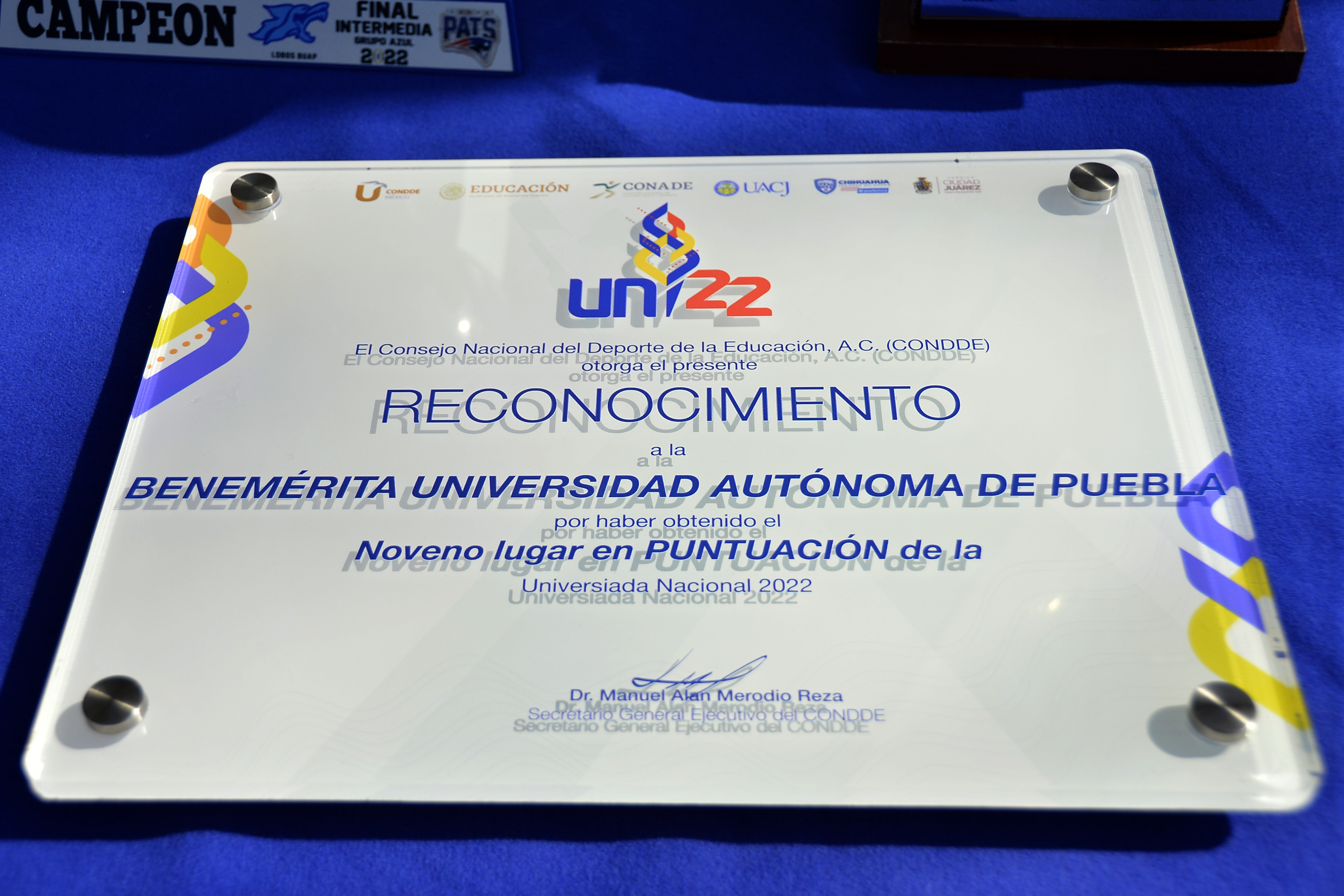 Homenajean a la BUAP por noveno lugar en Universiada Nacional 2022