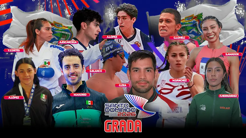 Puebla en Santo Domingo 2026: los 12 atletas que competirán en los Juegos Centroamericanos