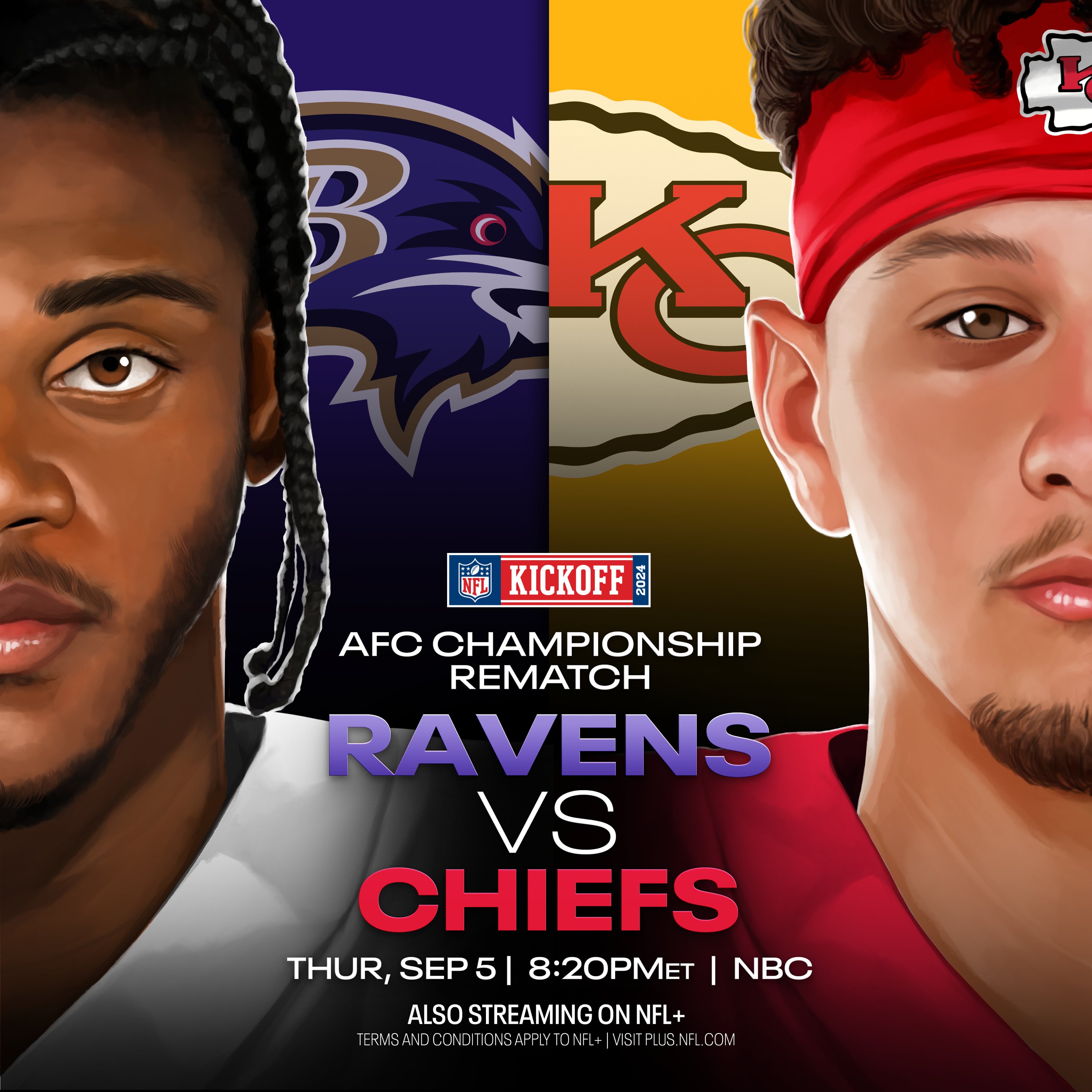 NFL confirma juego inaugural de la temporada 2024: Chiefs vs. Ravens