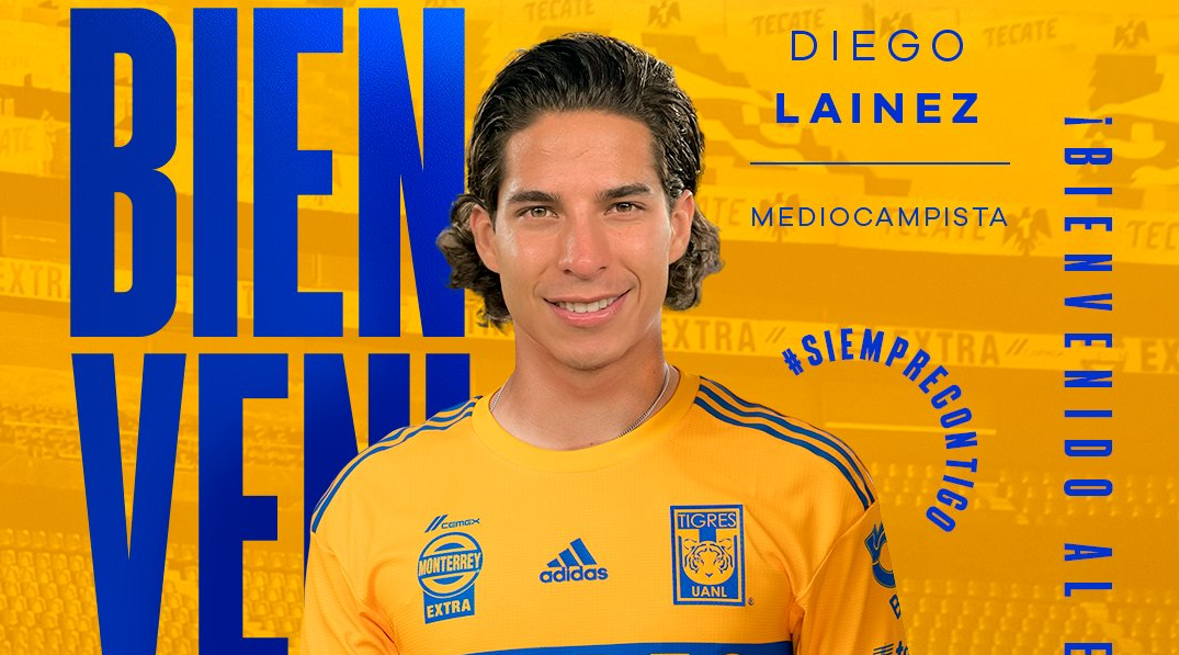 Tigres hace oficial el fichaje de Diego Lainez