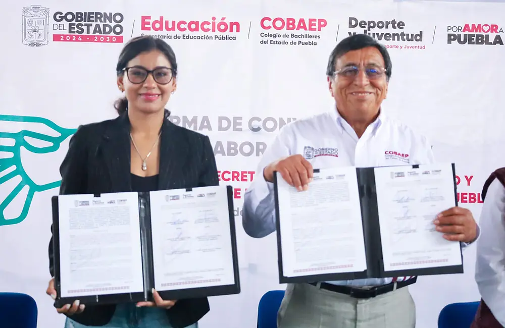 COBAEP y Secretaría del Deporte firman alianza en pro de estudiantes