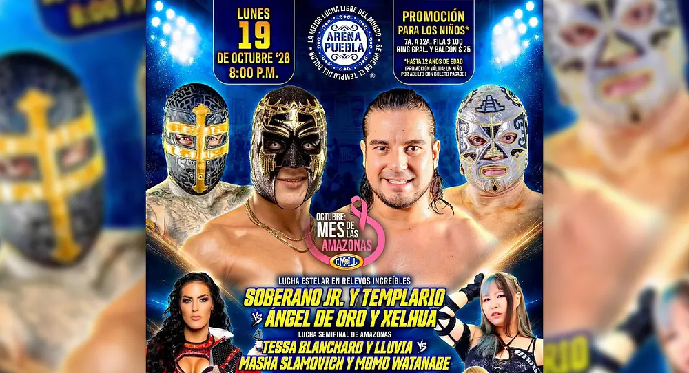 Extranjeras invaden la Arena Puebla: cartelera y boletos HOY 19 octubre