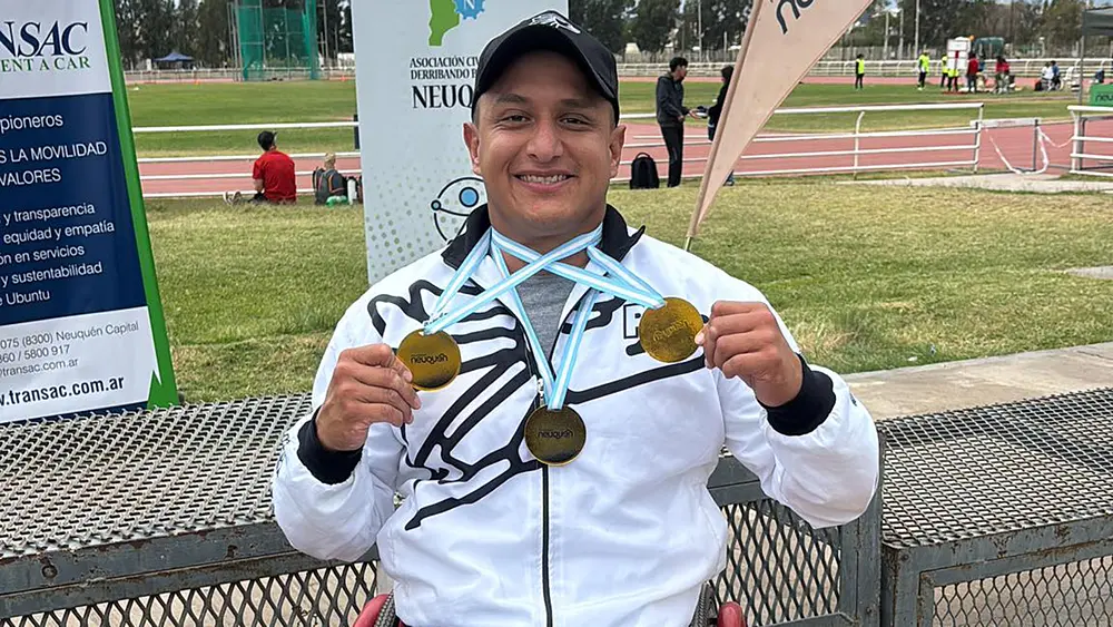 Alan Frías conquistó triple oro en CNAR 2026